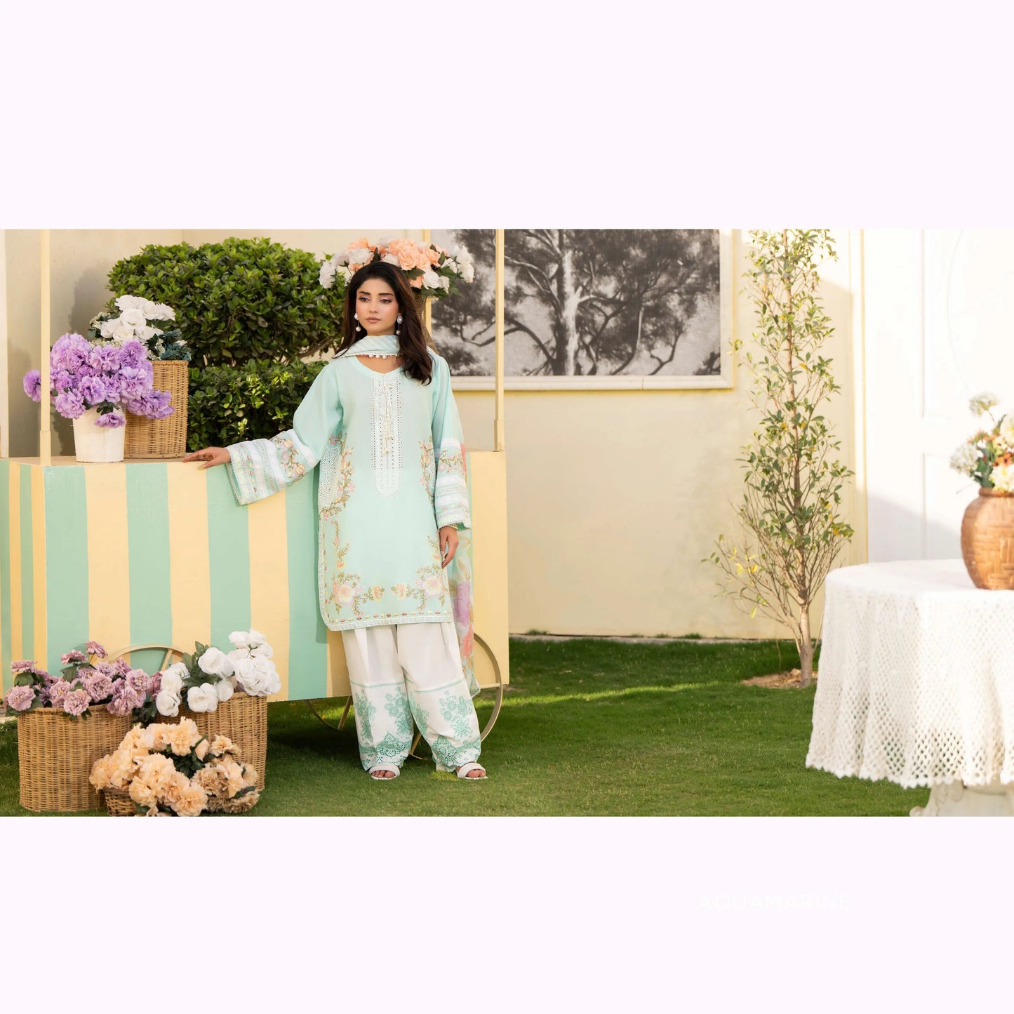 KC-1561 "Ferisha" Embroidered Festive Collection by Karma Collection
