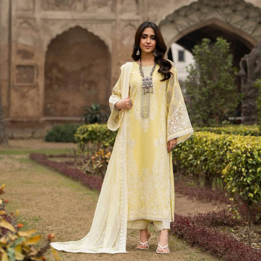 F-525 "Saj Dhaj" Embroidered Georgette Collection by Karma Collection