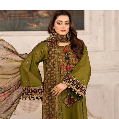 KC-1567 "Tabeer" Embroidered Festive Cambric Cotton Collection by Karma Collection