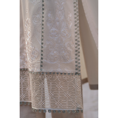 UCA-15 3 Pc Embroidered Cambric Cotton Ready to Wear Eid Collection by Casuallite