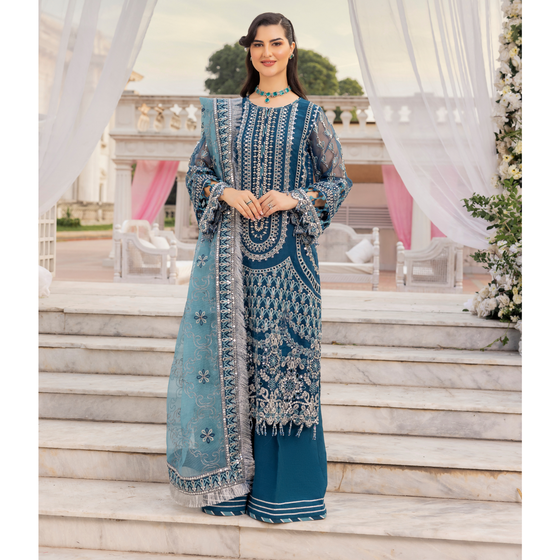 UTT-04 Embroidered Luxury festive 3 Pc Pakistani Dress | Ready to wear Umnaa UTT-04 Embroidered Luxury festive 3 Pc Pakistani Dress | Ready to wear Umnaa