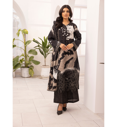 3 Pc Luxury Khaddar Ready to Wear Embroidered Printed Collection by Simrans