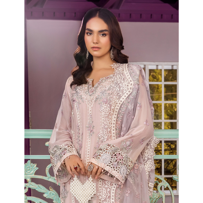 UTT-03 Embroidered Luxury Chiffon 3 Pc Pakistani Dress | Ready to wear | Traditional Thread