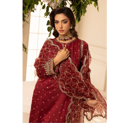 UMS-24 Luxury Embroidered Viscose Collection | Ready to Wear | Simrans