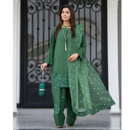 RA-22 Luxury Raw Silk Embroidered Farshi Shalwar Best Selling Collection |Ready to Wear | Raniya.h