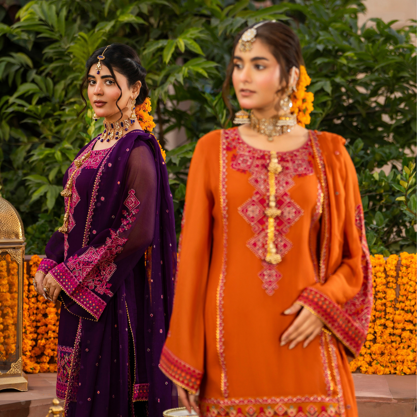 F-494 "Hayat" Embroidered Georgette Chiffon 3 Pc Collection