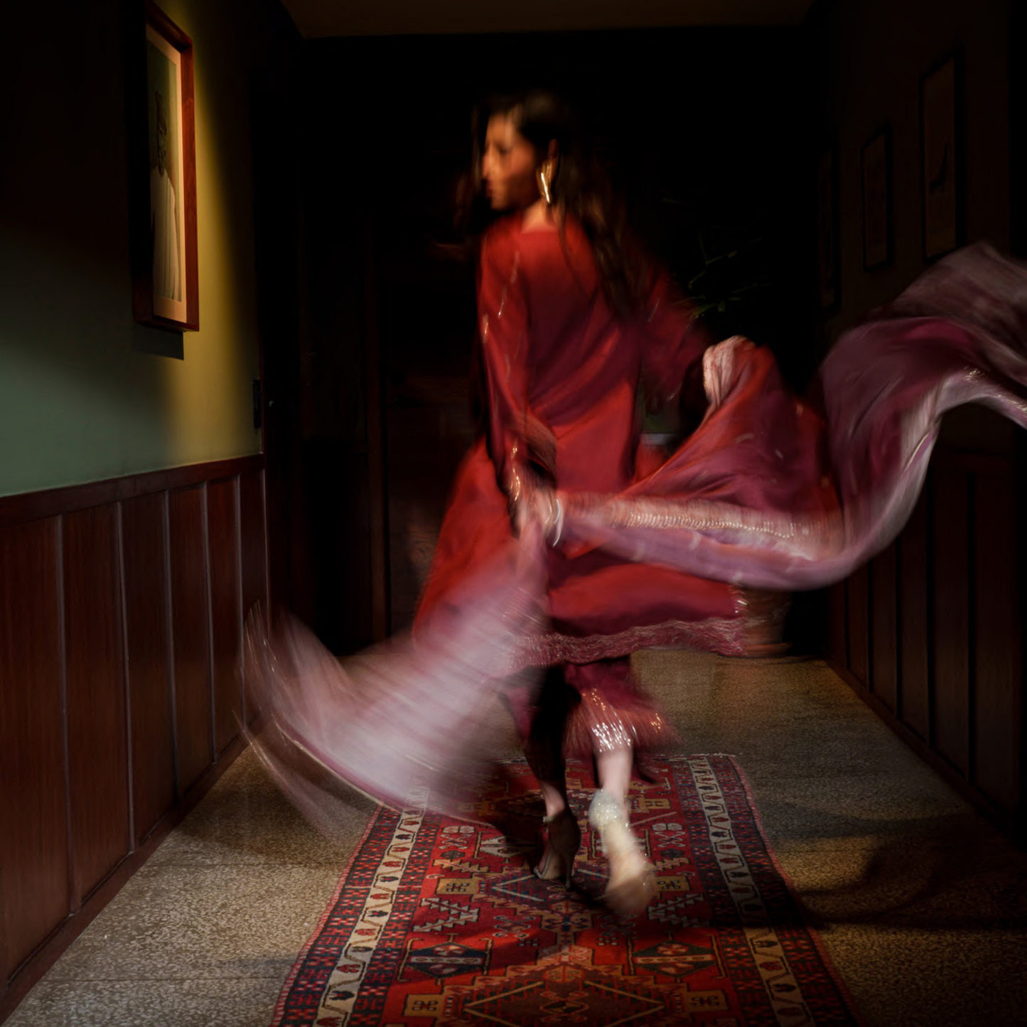 UCA-36 ELARA Festive Embroidered Viscose Dress with Printed Silk Dupatta | Women’s Festive Wear Pakistani Designer Outfit by Casuallite