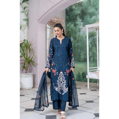 UMRZ-55 Festive Maria.b Lux by Rangz Embroidered Linen Collection