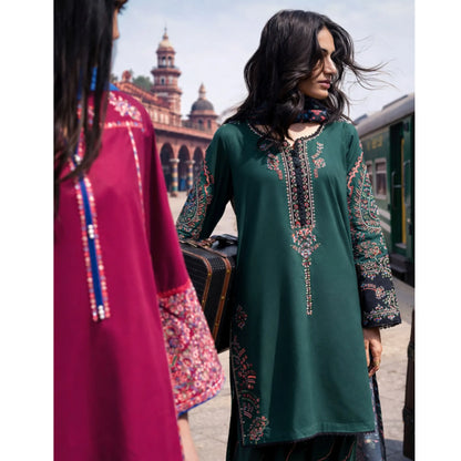 UCA-39 SafarNama Summer Embroidered Cotton Dress with Printed Silk Dupatta | Women’s Wear Pakistani Designer Outfit by Casuallite