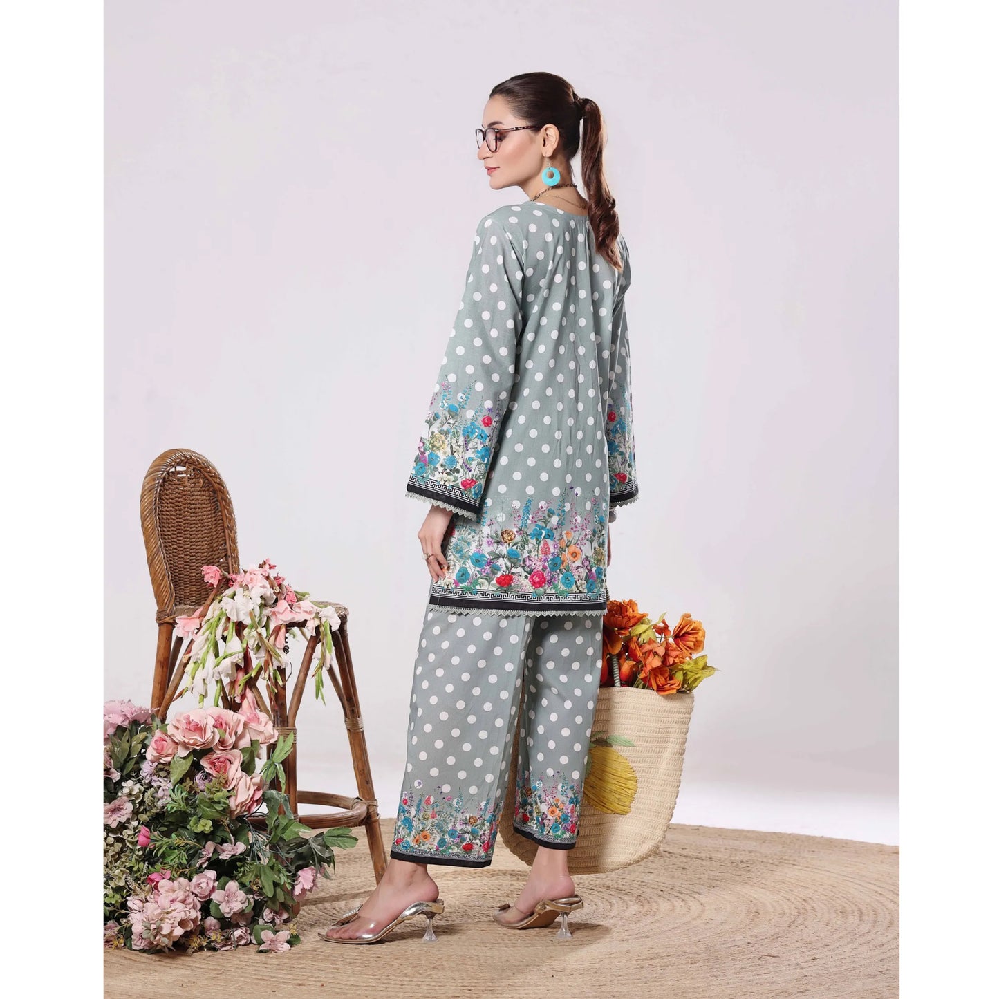 USN-18 Daily Pret Vol'8 Printed Lawn Co-Ords Set by Saphron
