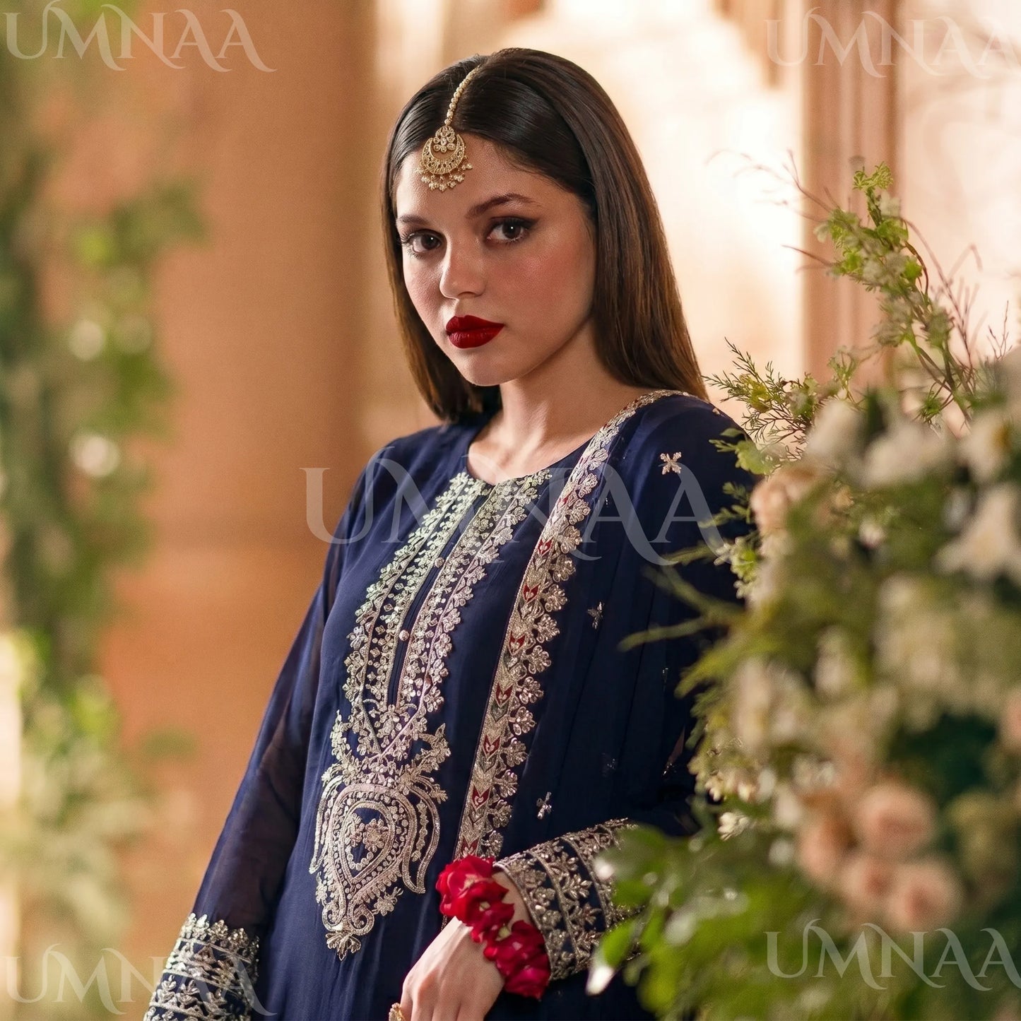 UA-210 Embroidered Chiffon Sharara Festive Collection by umnaa | Ready to Wear Pakistani Asian clothes