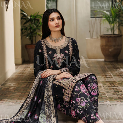 UA-211 Embroidered Viscose with Cotton Silk Sharara collection by Ready to Wear Pakistani Asian clothes