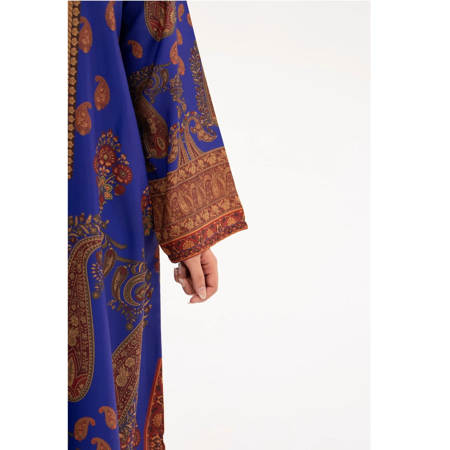UA-215 " Printed Poly Silk Lawn Kaftan Style Co Ord Set Collection by Umnaa | Ready to Wear Pakistani Asian clothes