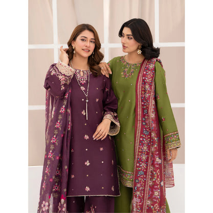 UA-216 Embroidered Cambric Cotton Collection by Umnaa | Ready to Wear Pakistani Asian clothes