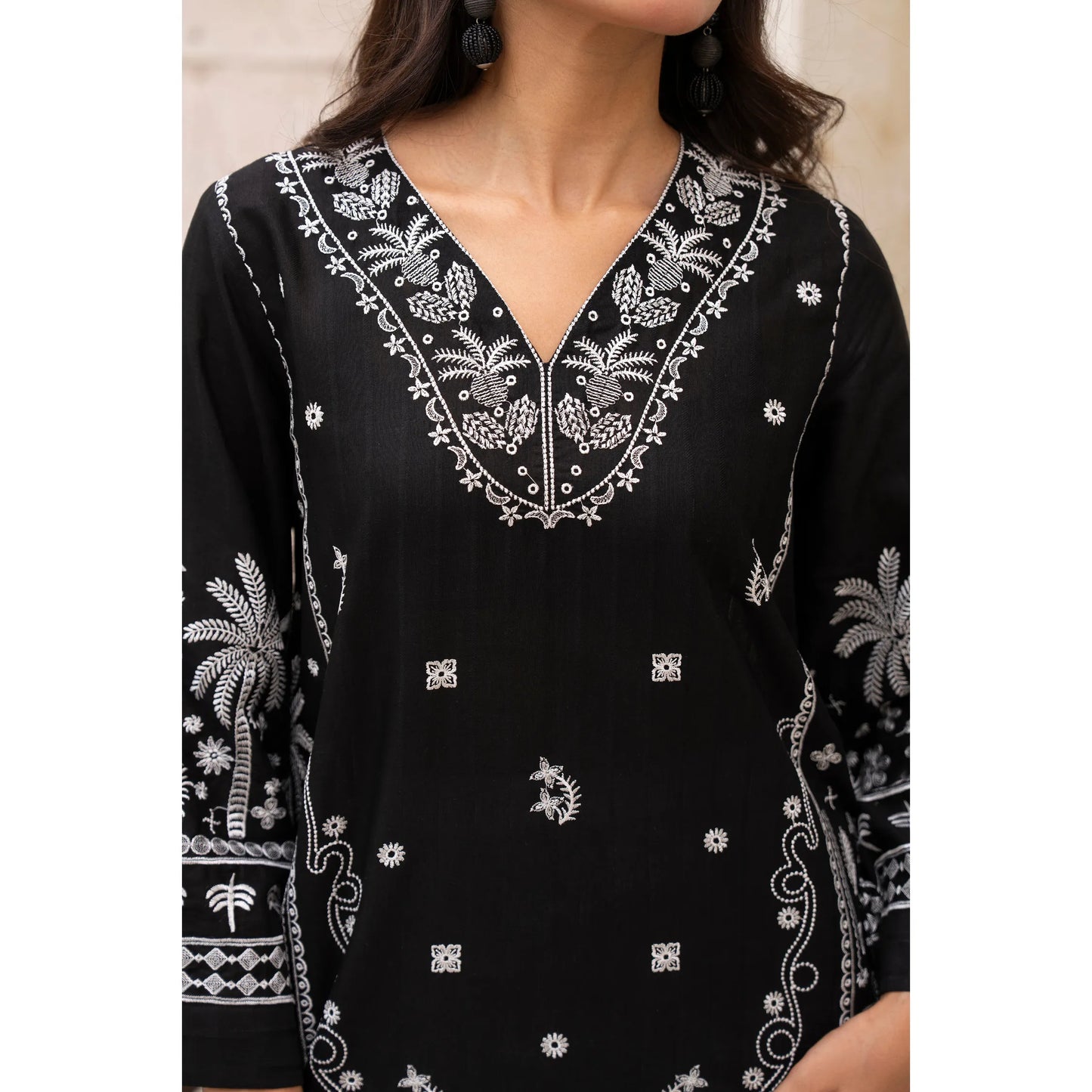 UA-257 Embroidered Cambric Cotton Co-Ord Set | Ready to Wear | Asian Clothes