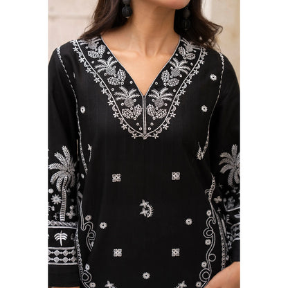 UA-257 Embroidered Cambric Cotton Co-Ord Set | Ready to Wear | Asian Clothes