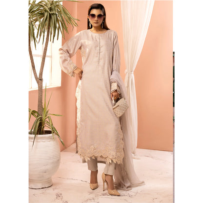 UMS-68 Florence Embroidered Visocse 3 pc Collection | Simrans