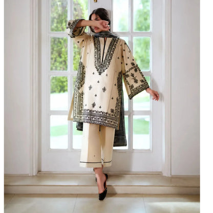 UCA-48 "Breath" Embroidered Cotton Lawn Collection | Casuallite
