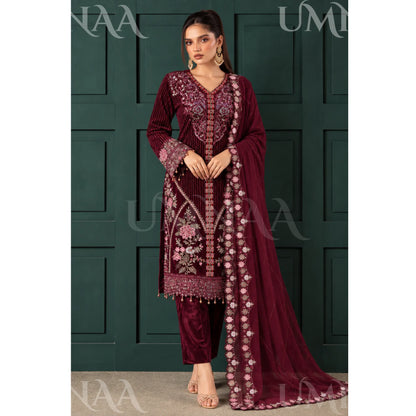UA-314 Embroidered Luxury Velvet Collection | Umnaa