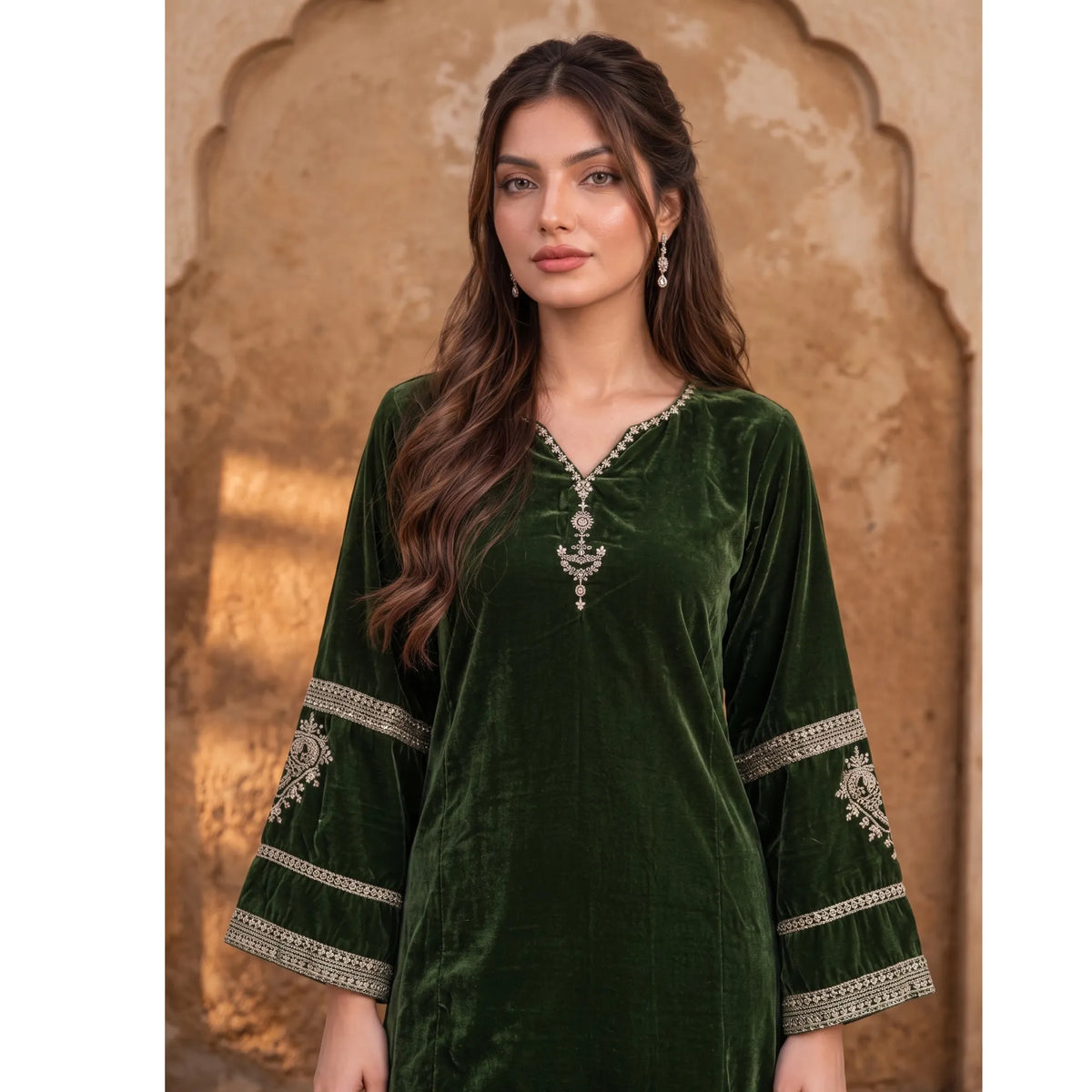 UA-315 Embroidered Farshi Shalwar Cord Set | Umnaa