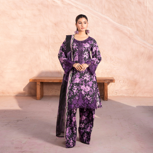 RA-17 Embroidered Printed Lawn Collection | Ready to Wear | Raniya.h