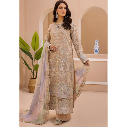 UTT-10 "Chantelle" Embroidered Chiffon Festive Collection by Traditional Thread
