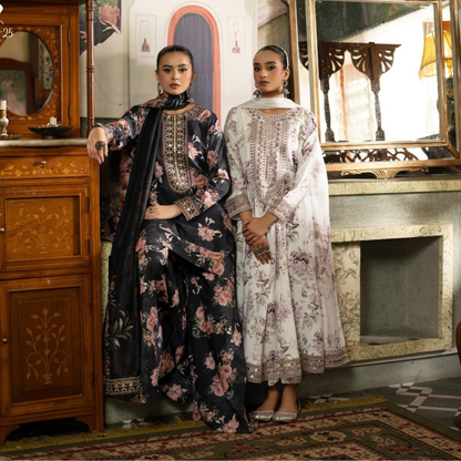 Luxury Embroidered Printed Cotton Silk Collection | Ready to Esra | Esra fashion