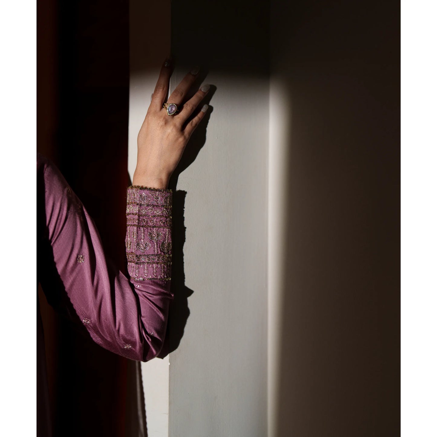 UCA-37 EALA Festive Embroidered Viscose Dress with Printed Silk Dupatta | Women’s Festive Wear Pakistani Designer Outfit by Casuallite