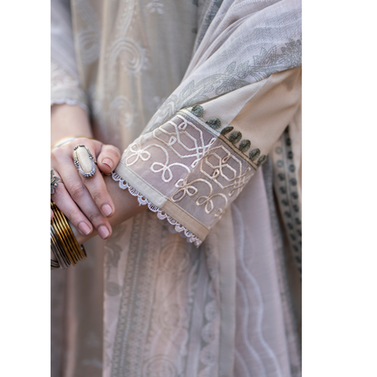 UCA-15 3 Pc Embroidered Cambric Cotton Ready to Wear Eid Collection by Casuallite