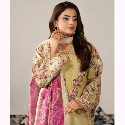KC-1585 "AYRA" Embroidered Cambric Cotton Collection by Karma Collection