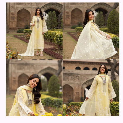 F-525 "Saj Dhaj" Embroidered Georgette Collection by Karma Collection