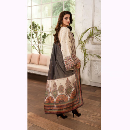 KC-1570 "Tabeer" Embroidered Festive Cambric Cotton Collection by Karma Collection