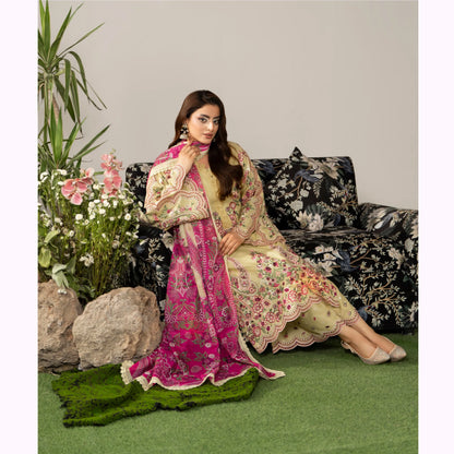 KC-1585 "AYRA" Embroidered Cambric Cotton Collection by Karma Collection