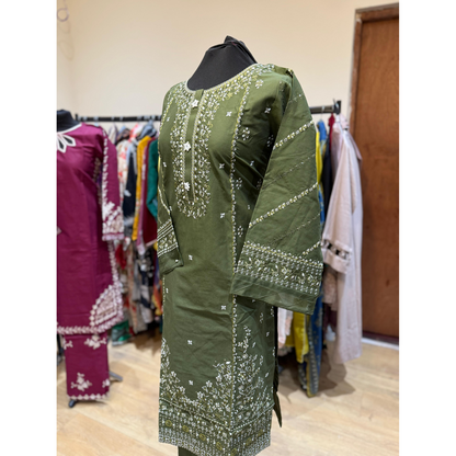 2 Pc Embroidered Khaddar Co-Ord Set  | Ready to wear| Hayats