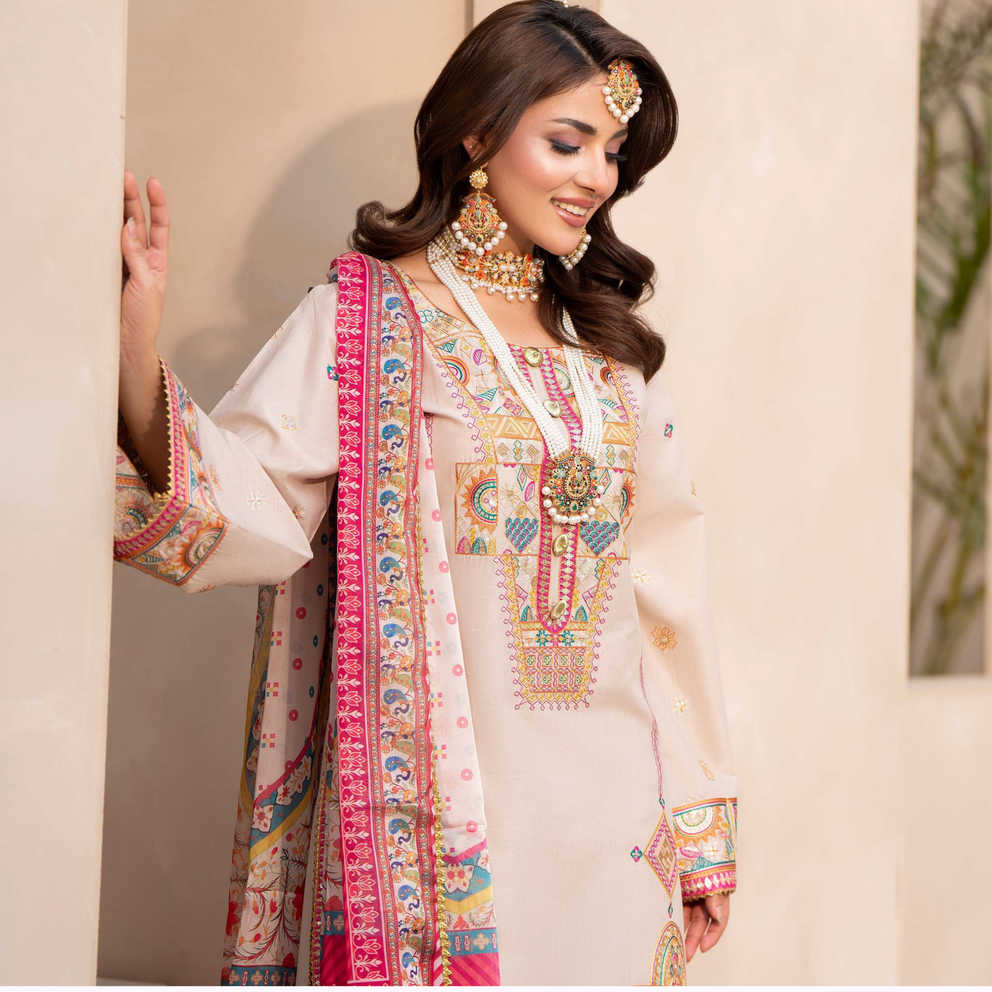 KC-1563 "Ferisha" Embroidered Festive Collection by Karma Collection