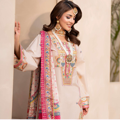 KC-1563 "Ferisha" Embroidered Festive Collection by Karma Collection