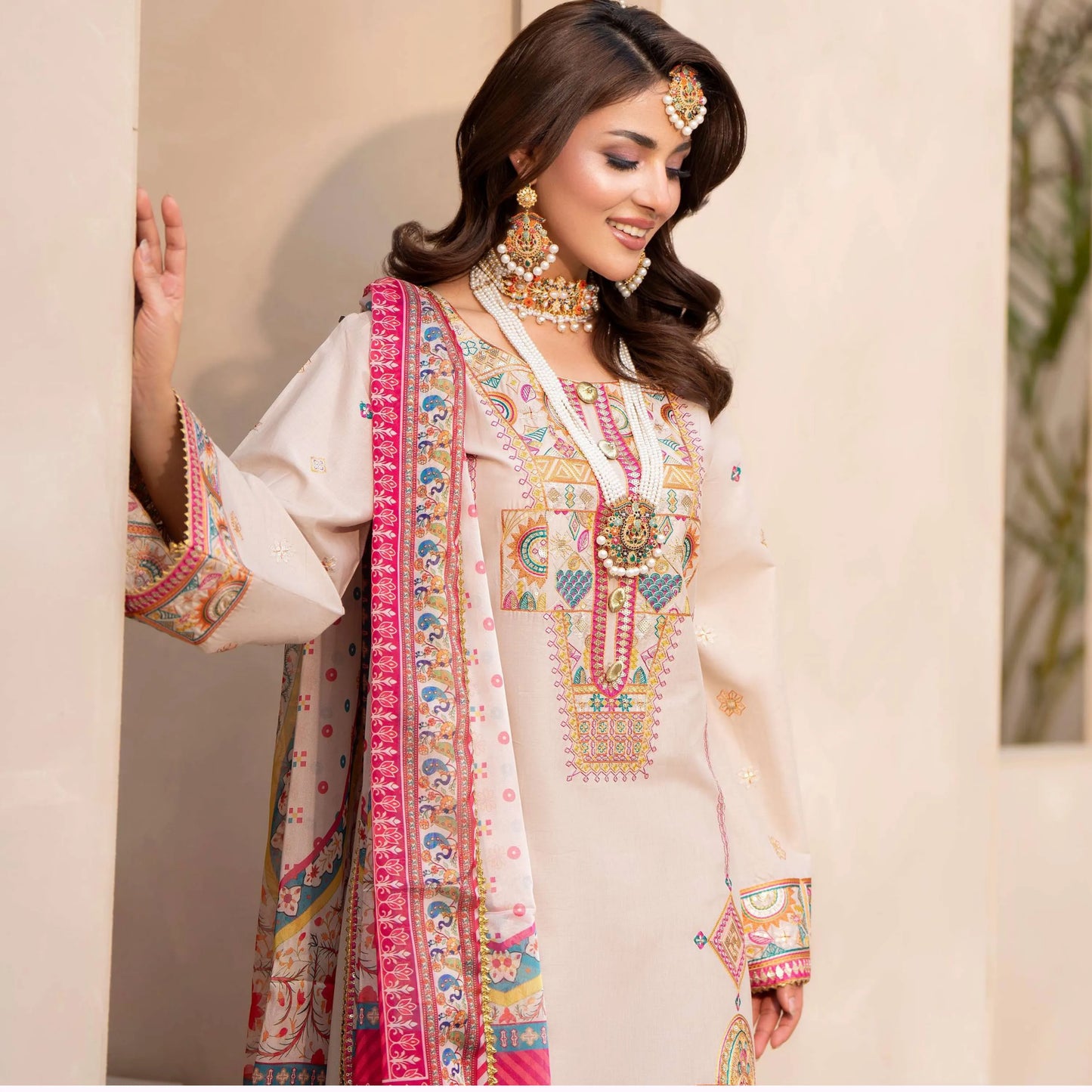 KC-1563 "Ferisha" Embroidered Festive Collection by Karma Collection