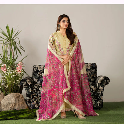 KC-1585 "AYRA" Embroidered Cambric Cotton Collection by Karma Collection