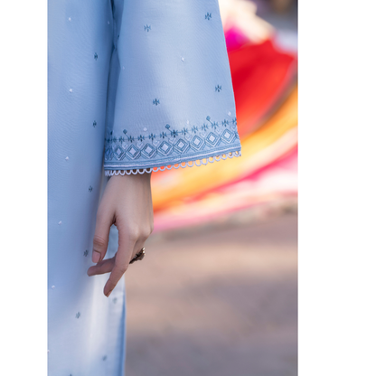 UCA-15 3 Pc Embroidered Cambric Cotton Ready to Wear Eid Collection by Casuallite