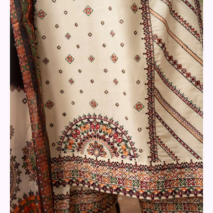 KC-1570 "Tabeer" Embroidered Festive Cambric Cotton Collection by Karma Collection