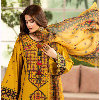 KC-1567 "Tabeer" Embroidered Festive Cambric Cotton Collection by Karma Collection