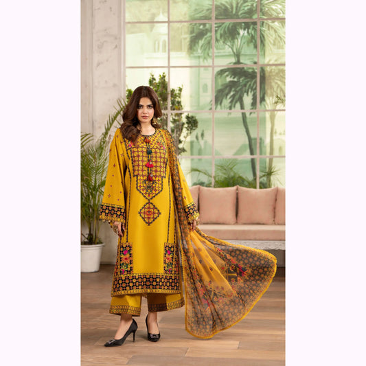 KC-1567 "Tabeer" Embroidered Festive Cambric Cotton Collection by Karma Collection