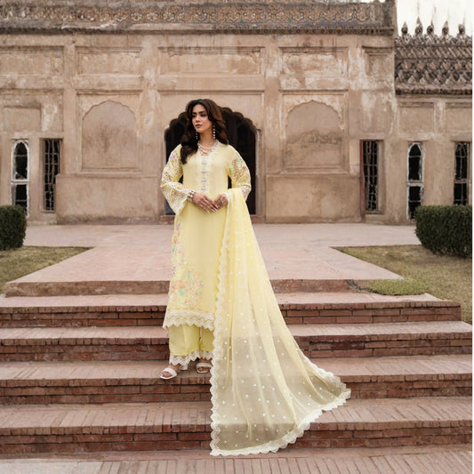 F-523 "Saj Dhaj" Embroidered Georgette Collection by Karma Collection