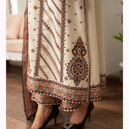 KC-1570 "Tabeer" Embroidered Festive Cambric Cotton Collection by Karma Collection