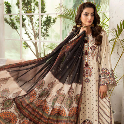 KC-1570 "Tabeer" Embroidered Festive Cambric Cotton Collection by Karma Collection