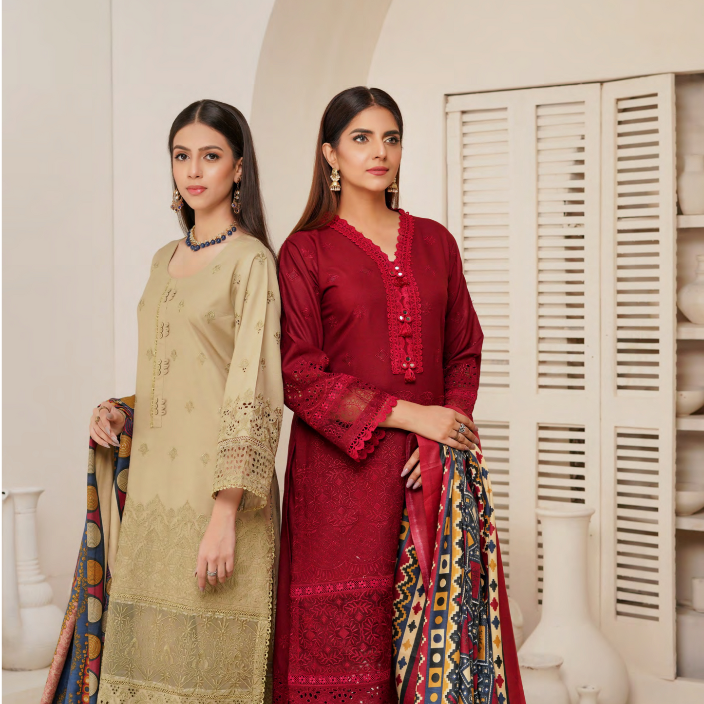 3 Pc Dhanak Collection | Ready to Wear | MUNIRA | UMMUN07