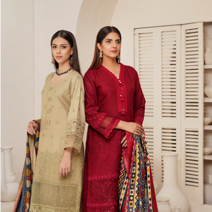 3 Pc Dhanak Collection | Ready to Wear | MUNIRA | UMMUN07