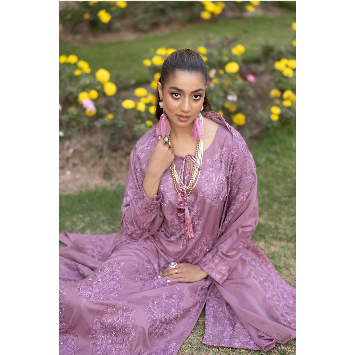 UMS-15 3 Pc Mother & Daughter Luxury Linen Eid Collection by Simrans