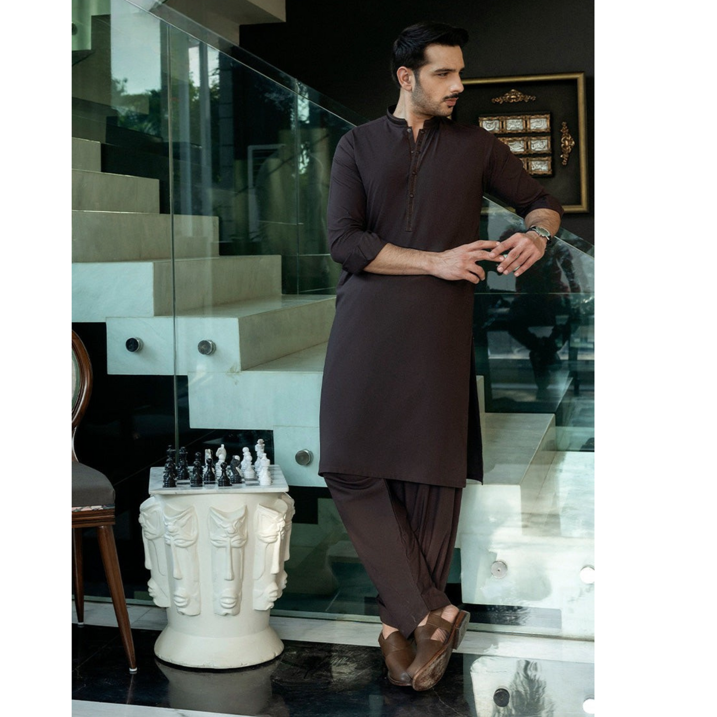 2 Pc Mens Shalwar kameez Collection-Asim Jofa