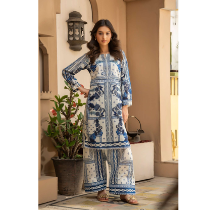 UMRZ-45 2 Pc Printed Cotton Co-Ord set |Ready to Wear| Rangz
